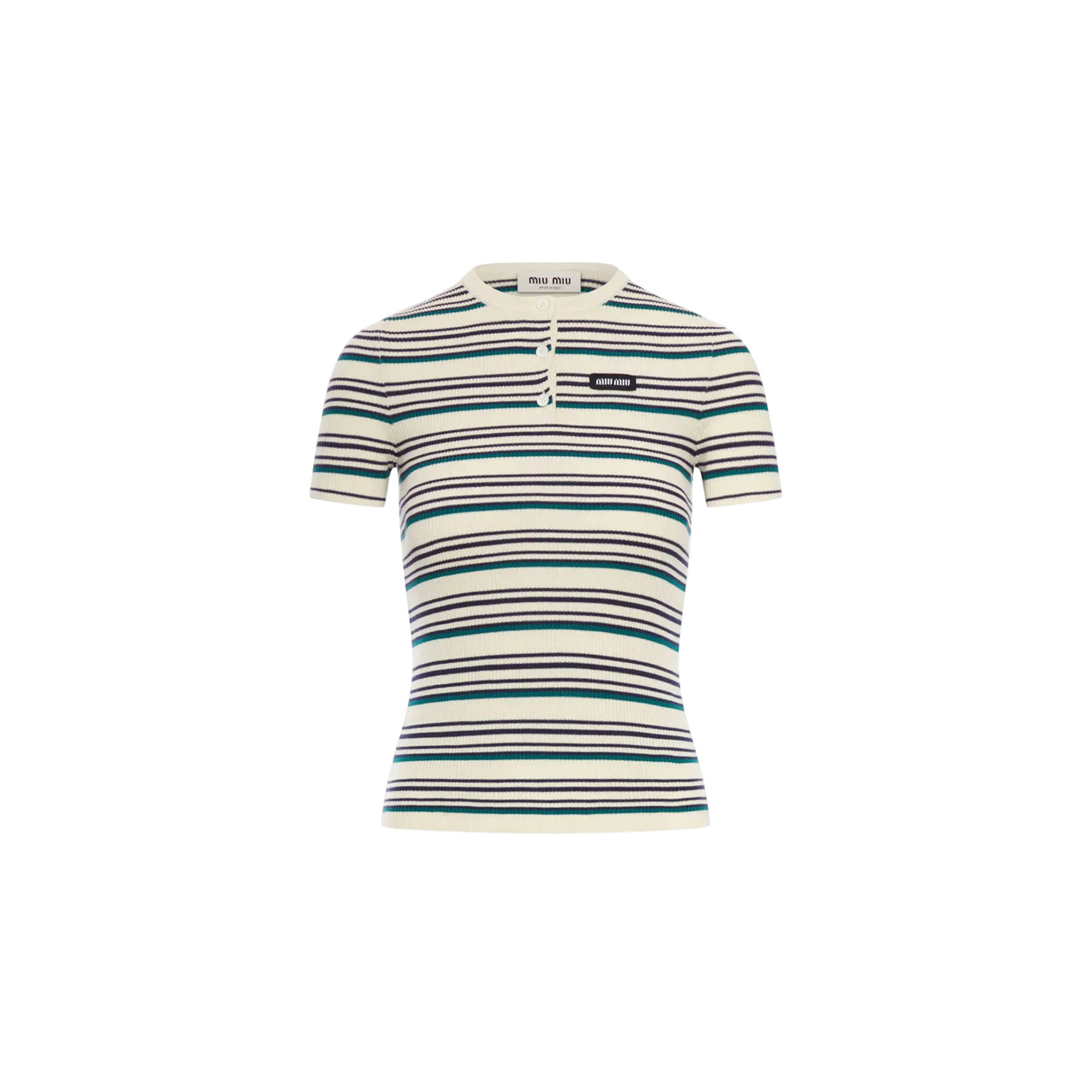 MIU MIU STRIPED TOP MML03Y